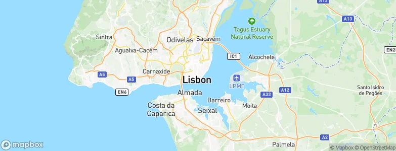 Lisbon, Portugal Map
