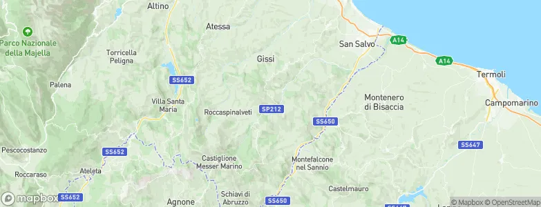 Liscia, Italy Map