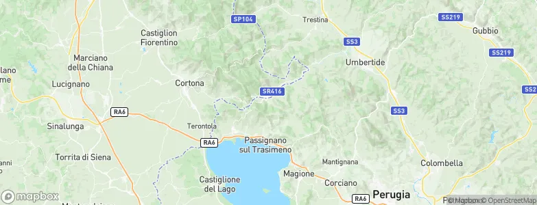 Lisciano Niccone, Italy Map