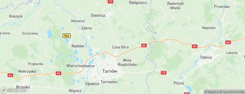 Lisia Góra, Poland Map