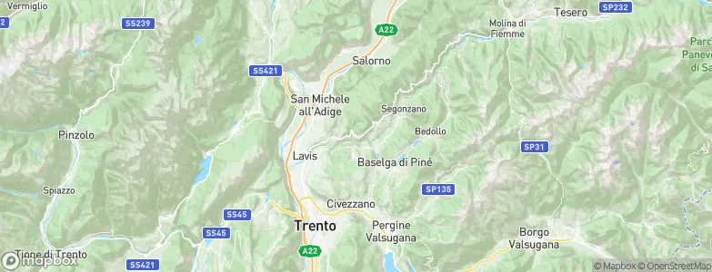 Lisignago, Italy Map