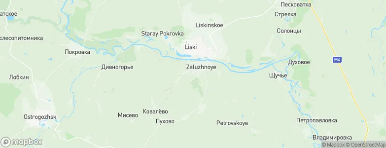 Liski, Russia Map