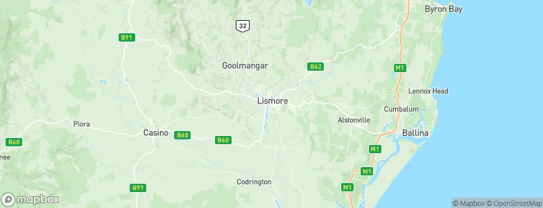 Lismore, Australia Map