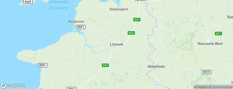 Listowel, Ireland Map