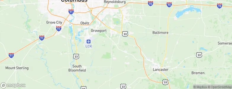 Lithopolis, United States Map