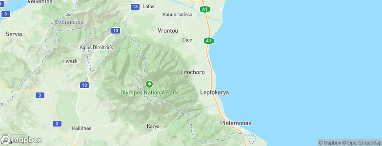 Litochoro, Greece Map
