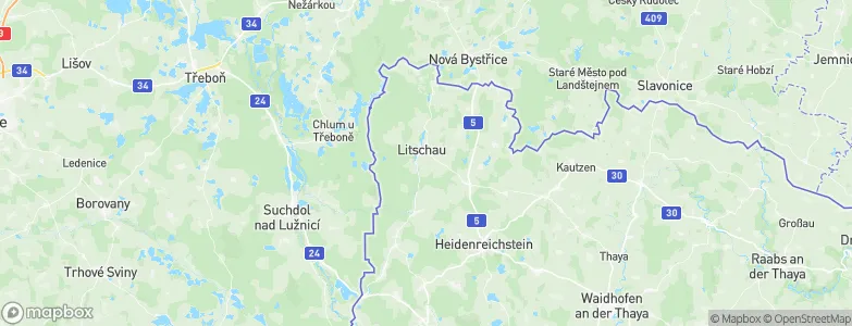 Litschau, Austria Map