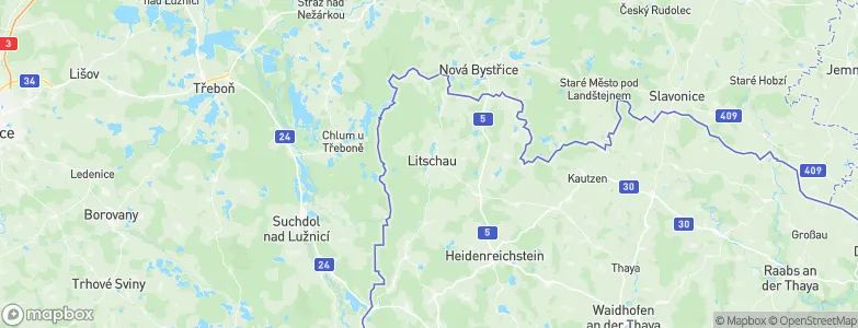 Litschau, Austria Map