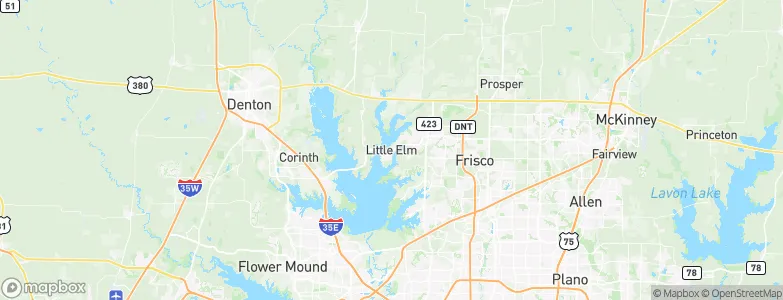 Little Elm, United States Map