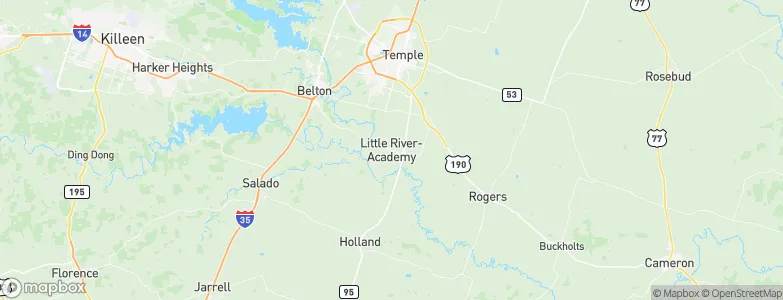 Little River-Academy, United States Map