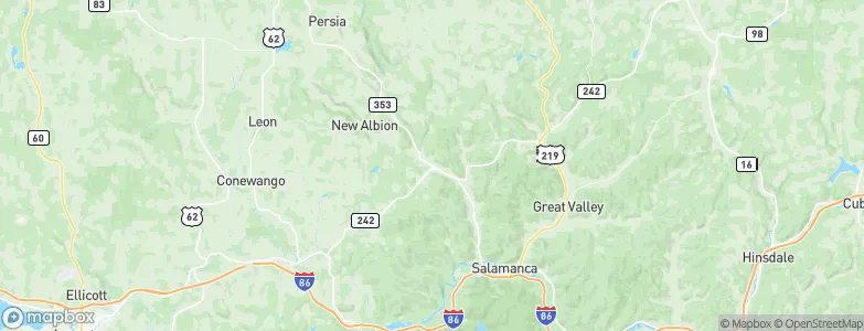 Little Valley, United States Map