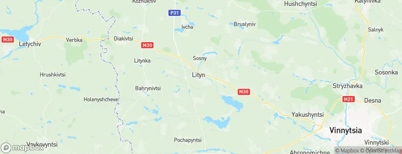 Lityn, Ukraine Map