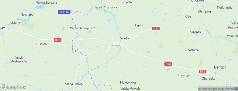 Liubar, Ukraine Map