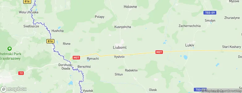 Liuboml, Ukraine Map