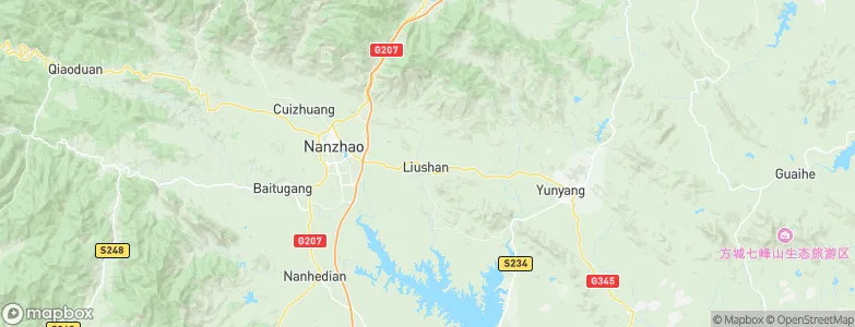 Liushan, China Map