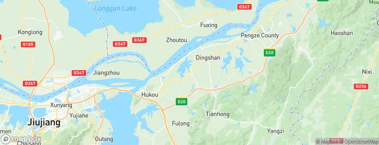 Liusi, China Map