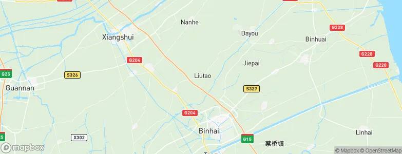 Liutao, China Map