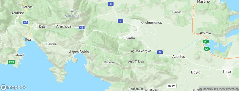 Livadeia, Greece Map