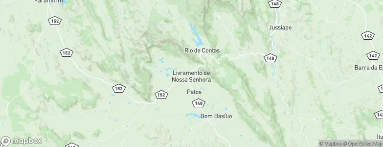 Livramento do Brumado, Brazil Map
