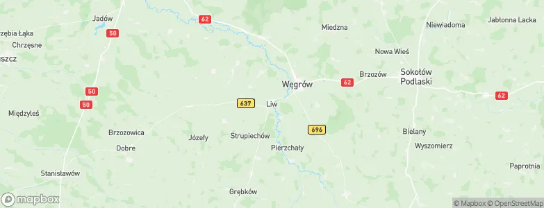 Liw, Poland Map