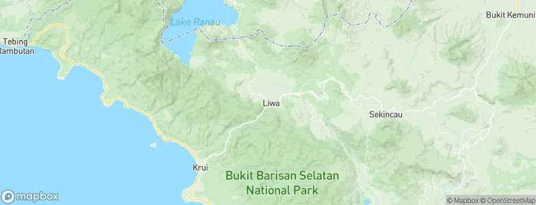 Liwa, Indonesia Map