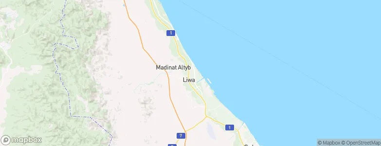 Liwá, Oman Map