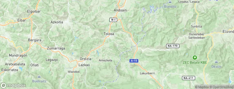 Lizartza, Spain Map
