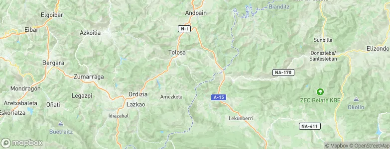 Lizartza, Spain Map