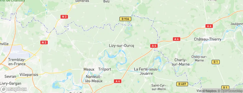 Lizy-sur-Ourcq, France Map