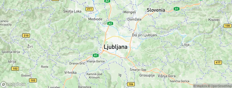 Ljubljana, Slovenia Map