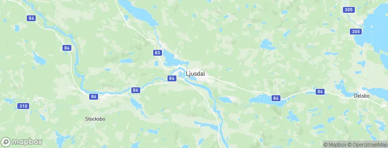 Ljusdal, Sweden Map