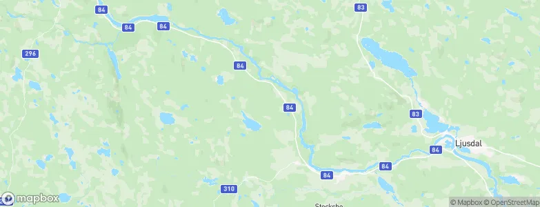 Ljusdals Kommun, Sweden Map