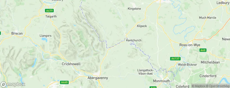 Llancillo, United Kingdom Map