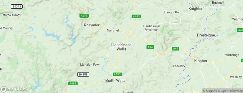Llandrindod Wells, United Kingdom Map