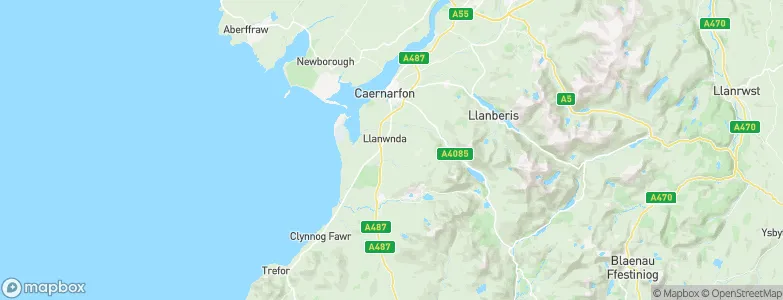 Llandwrog, United Kingdom Map