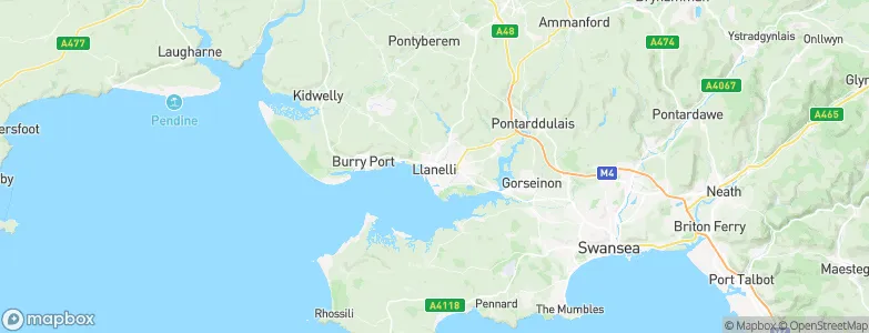 Llanelli, United Kingdom Map