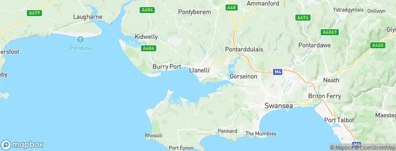 Llanelli, United Kingdom Map