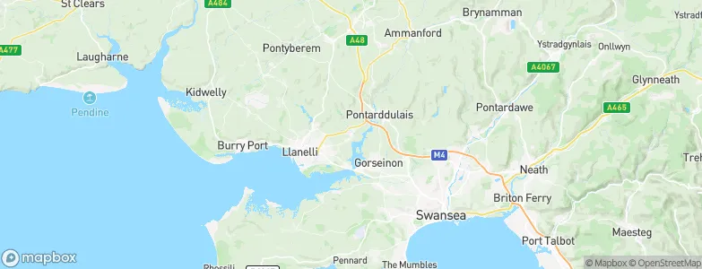 Llangennech, United Kingdom Map