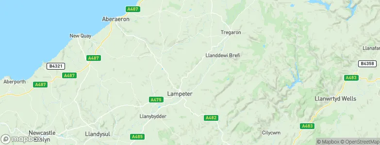 Llangybi, United Kingdom Map