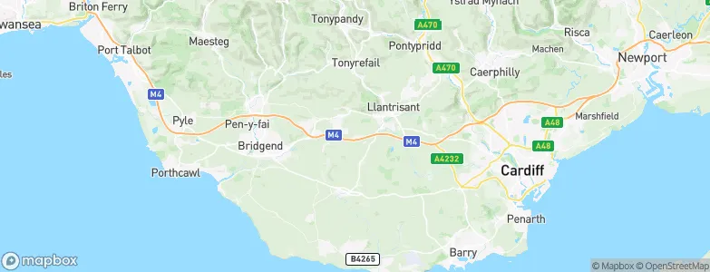 Llanharry, United Kingdom Map