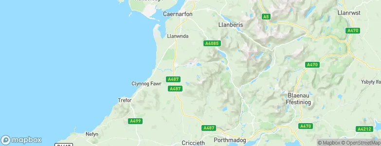 Llanllyfni, United Kingdom Map