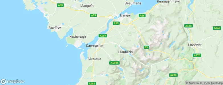 Llanrug, United Kingdom Map
