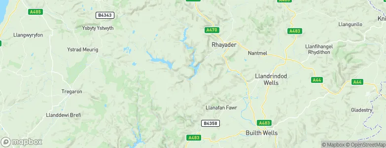 Llanwrthwl, United Kingdom Map
