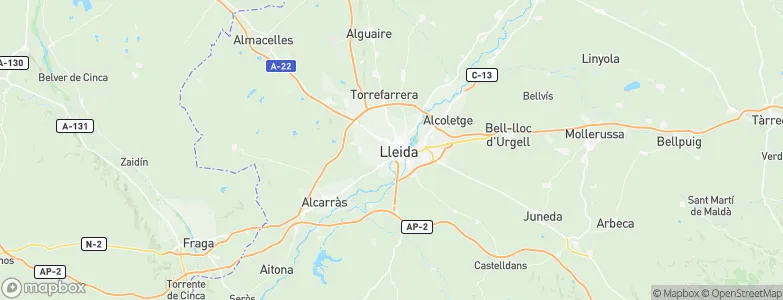 Lleida, Spain Map