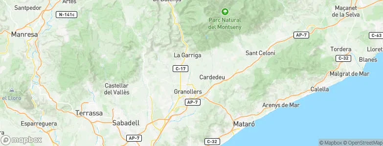 Llerona, Spain Map