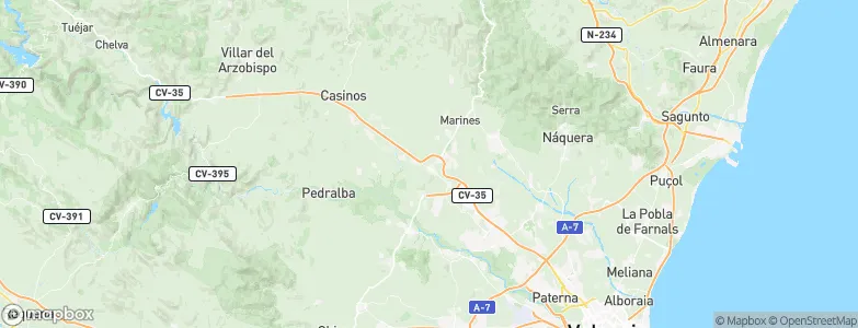 Llíria, Spain Map