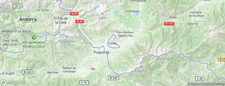 Llívia, Spain Map
