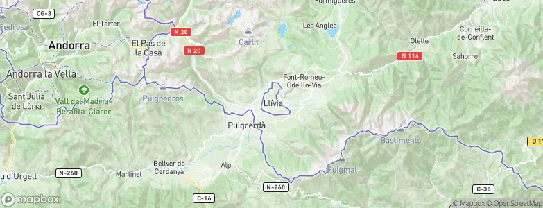 Llívia, Spain Map