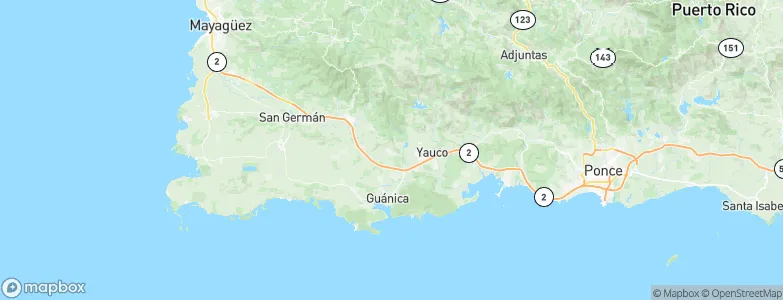Lluveras, Puerto Rico Map