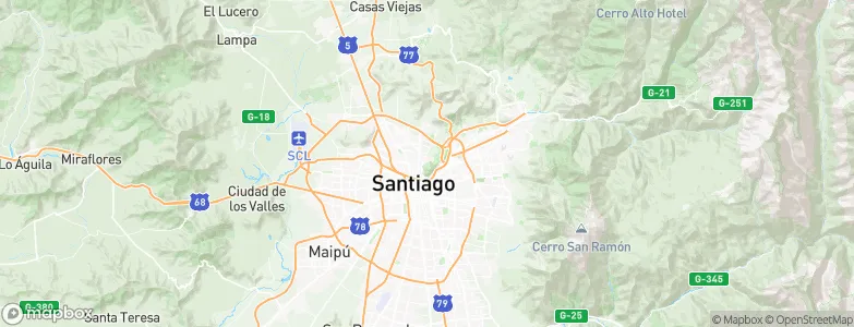 Lo Contador, Chile Map